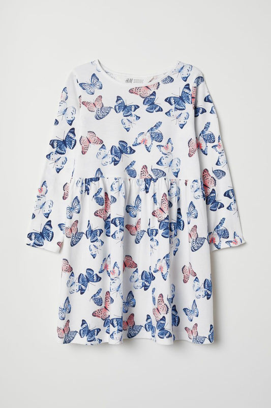 Vestido de mariposas para niña