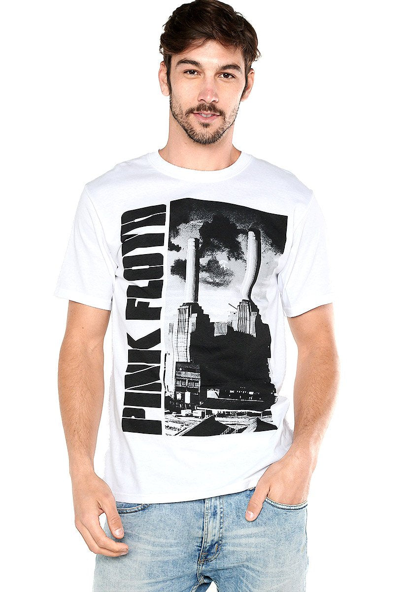 Playera Blanca Pink Floyd
